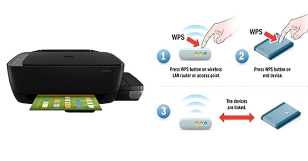 Where to find the WPS pin on HP Printer?
