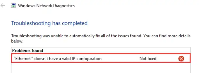 What Does “Invalid IP Configuration on Ethernet” Mean?