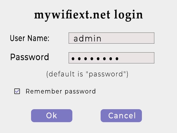 The mywifiext.net login process