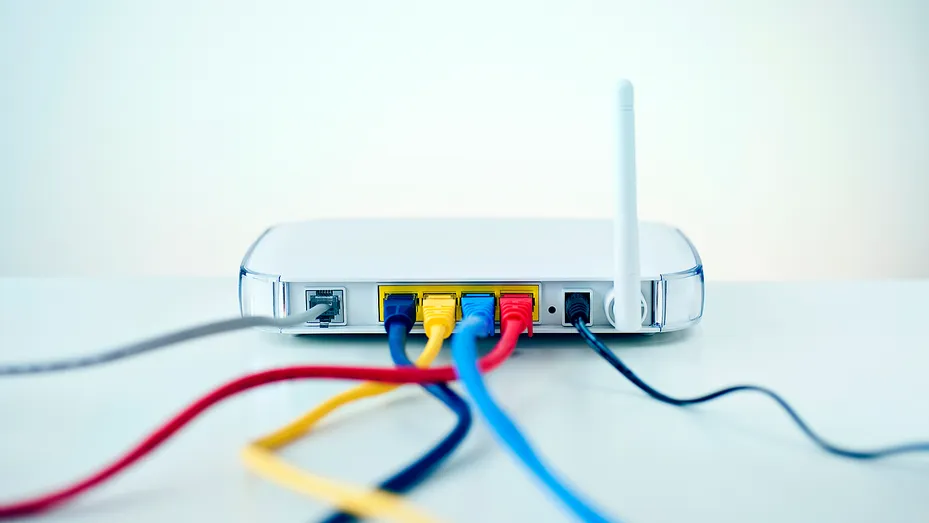 Set up the wireless router using the wired connection. 